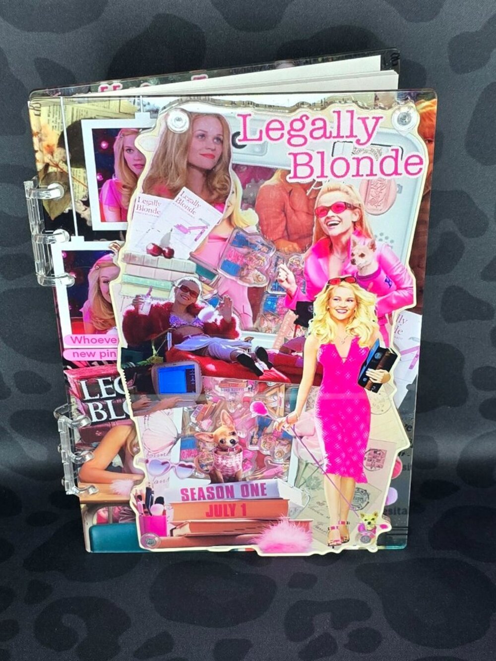 Acrylic Shaker Notebook Legally Blonde